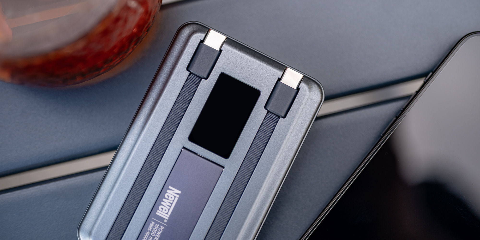 Power Bank Newell MS-10000 Pro MagSafe 10000 mAh 2x USB-C - szary